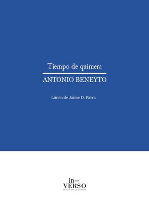 cover image of Tiempo de quimera
